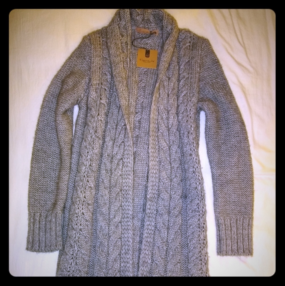 Elsamanda Wool Long Cardigan